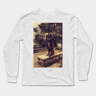 Stevie Ray Vaughan Statue - Austin, Texas - Graphic 2 Long Sleeve T-Shirt